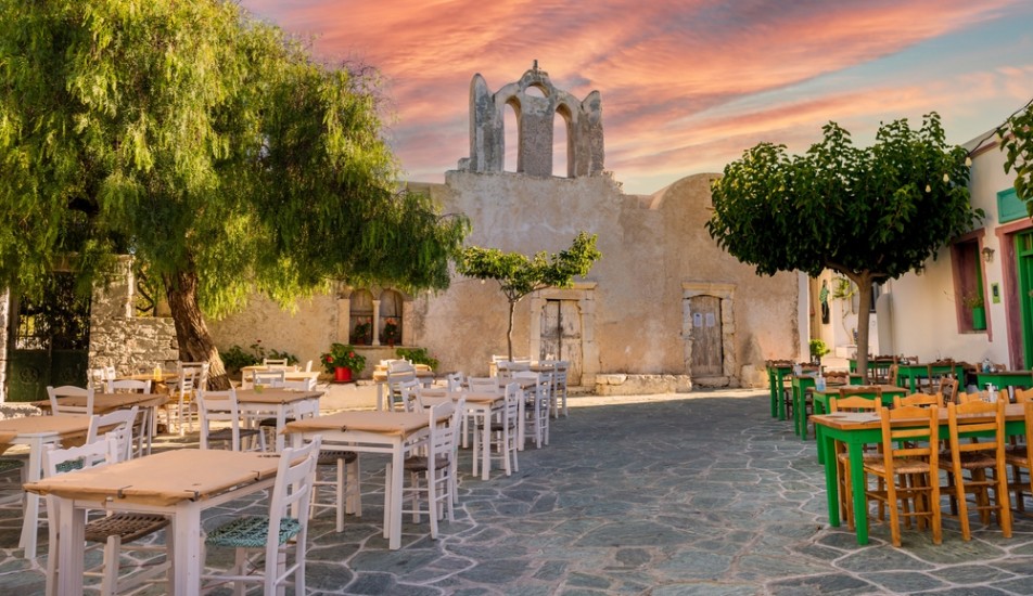 Town square on Folegandros