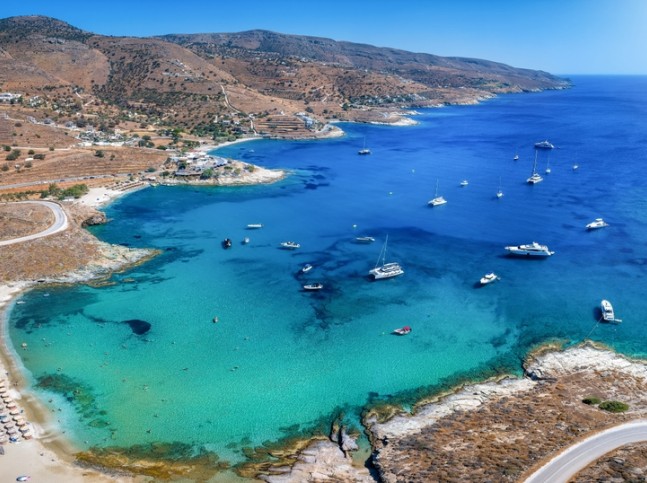 aerial view kea Koundouros