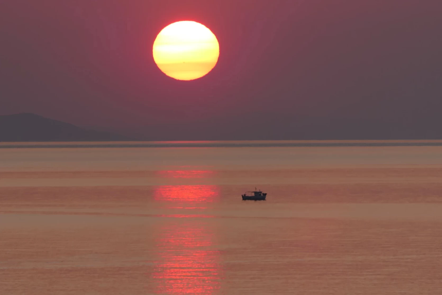 fishing boat sunset home