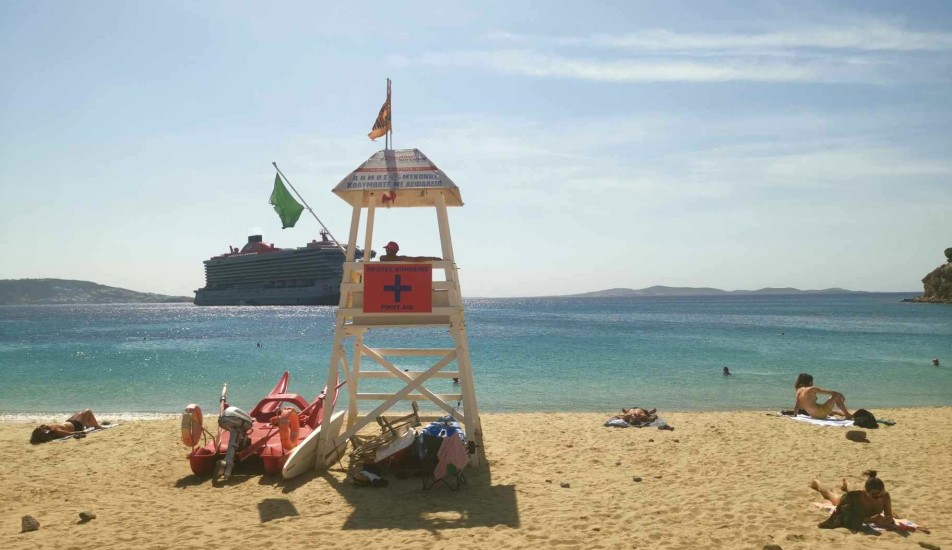 lifeguard mykonos beach