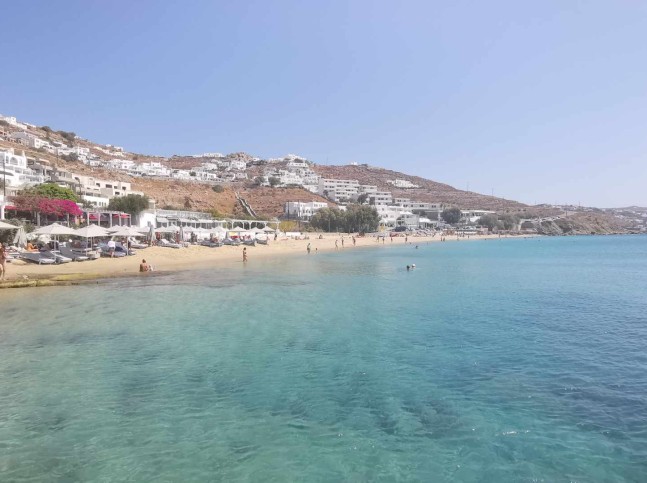 mykonos coastline beach